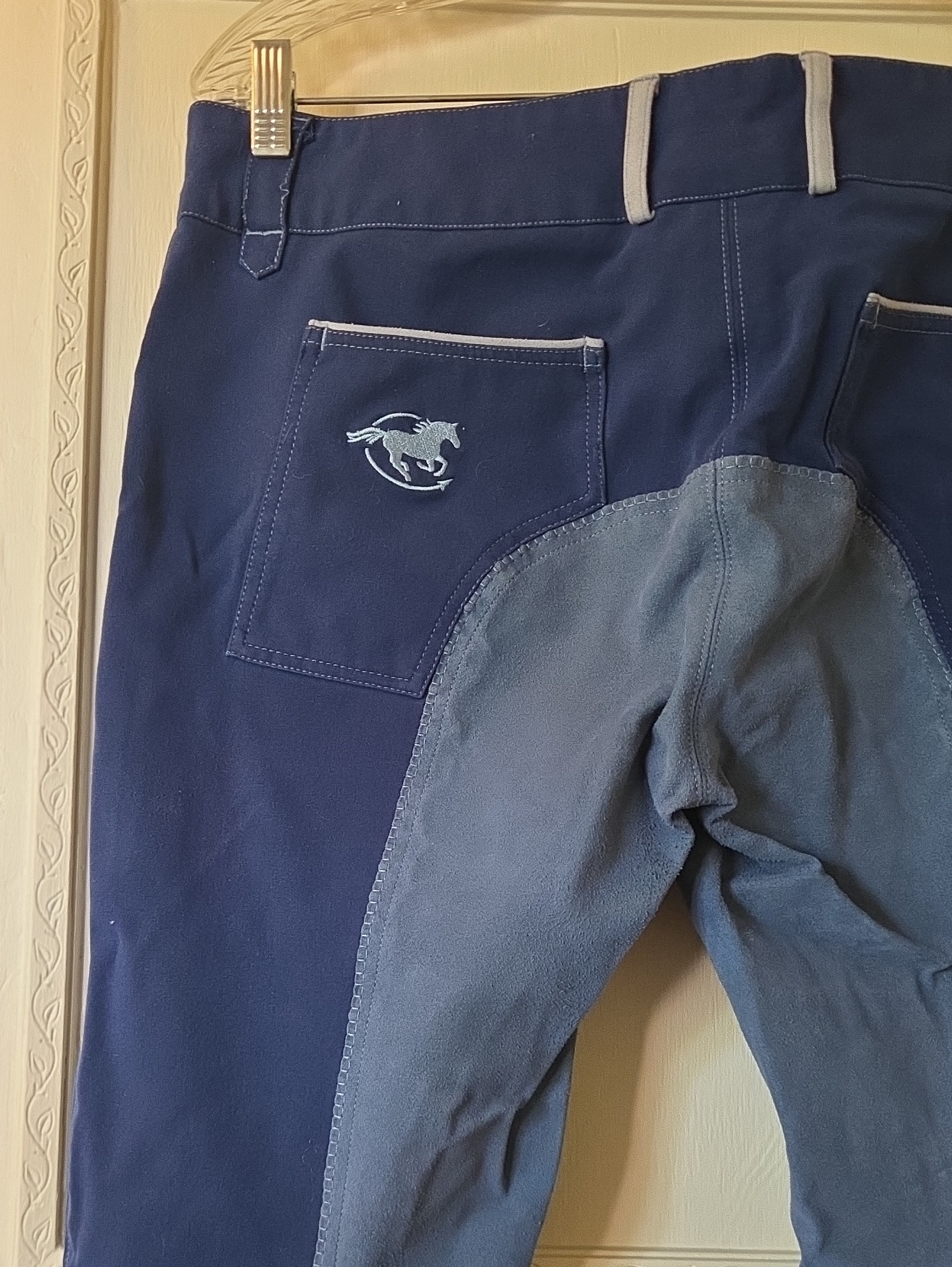 Smartpak Piper Suede Fullseat Breeches - Navy/Sky - 34 Long — image 6 of 8